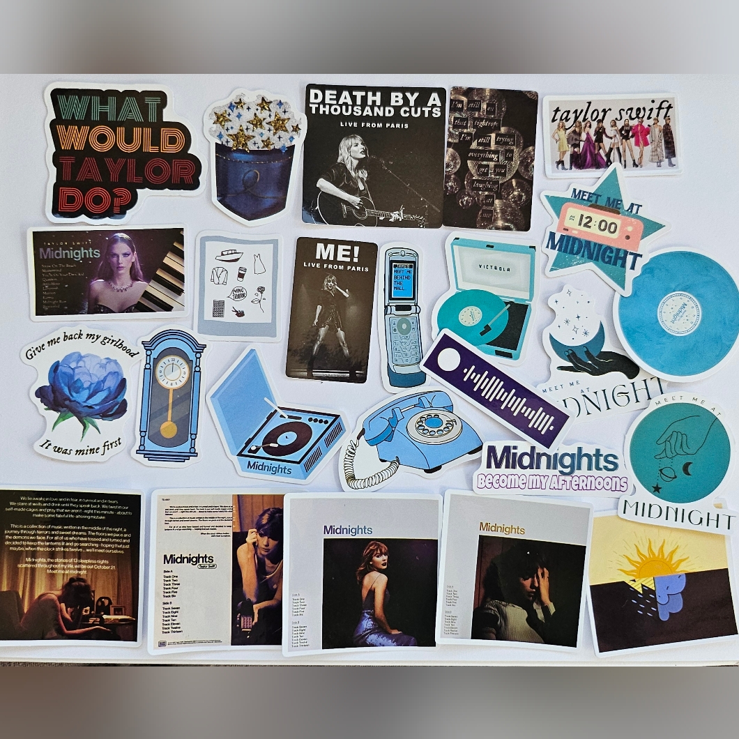 Taylor Swift Sticker Collection Taylor Swift Midnights Stickers Swifties Taylor Swift Sticker Collection Taylor Swift Midnights Stickers Swifties